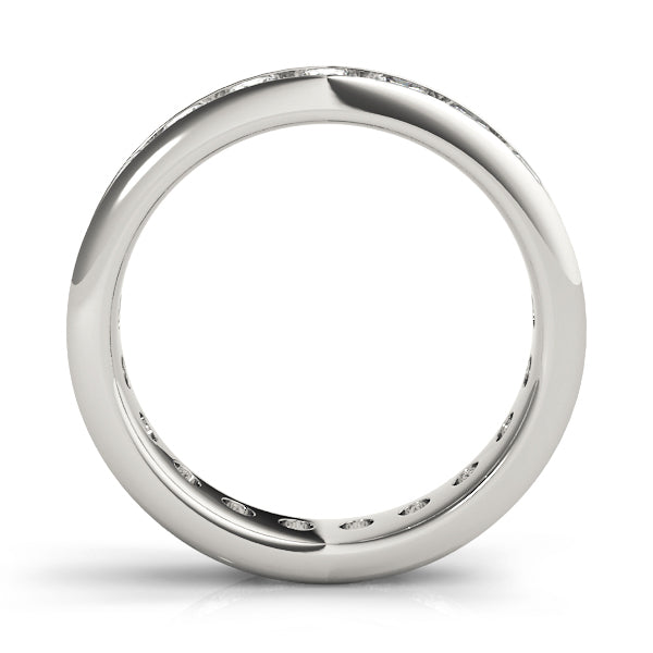 18K White Gold 7/8 ct Diamond Wedding Band