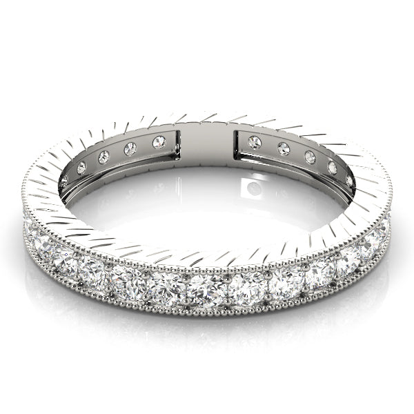 18K White Gold 3/8 ct Diamond Wedding Band