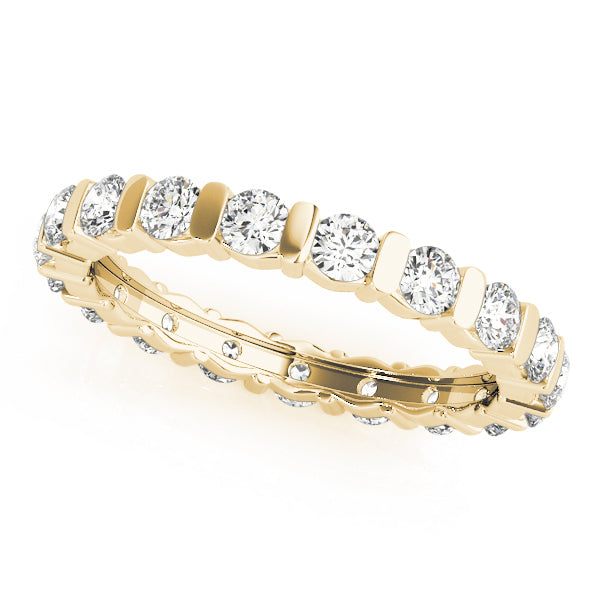 14K Yellow Gold 1.12 ctw Diamond Wedding Band