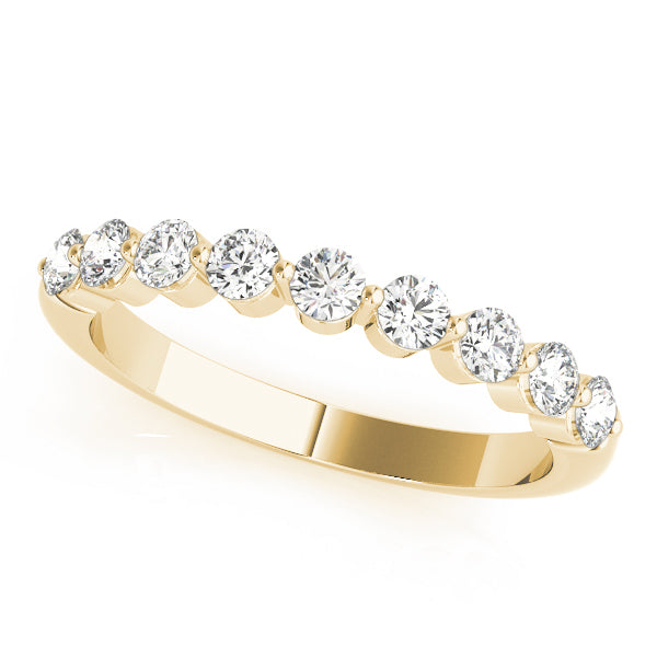 14K Yellow Gold 1/2 ct Diamond Wedding Band