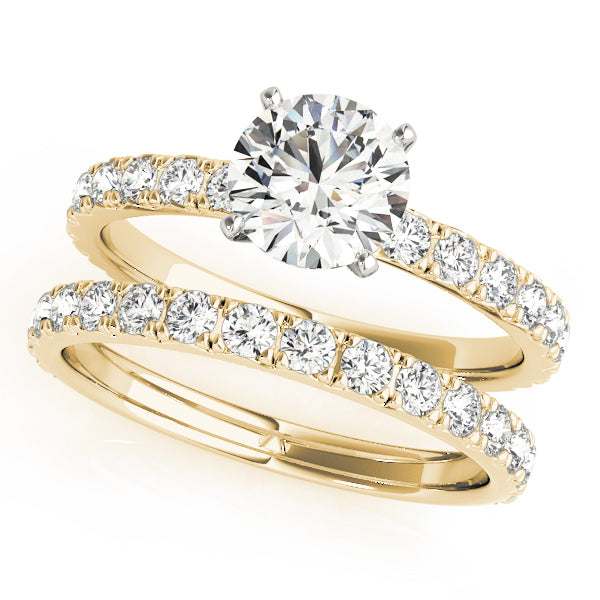 18K Yellow Gold 1.33ctw Round Diamond Engagement Ring