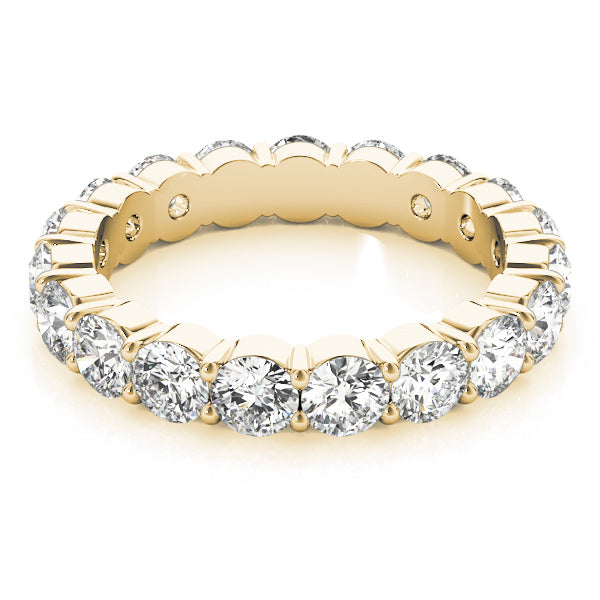 18K Yellow Gold Multi-Diamond Wedding Band
