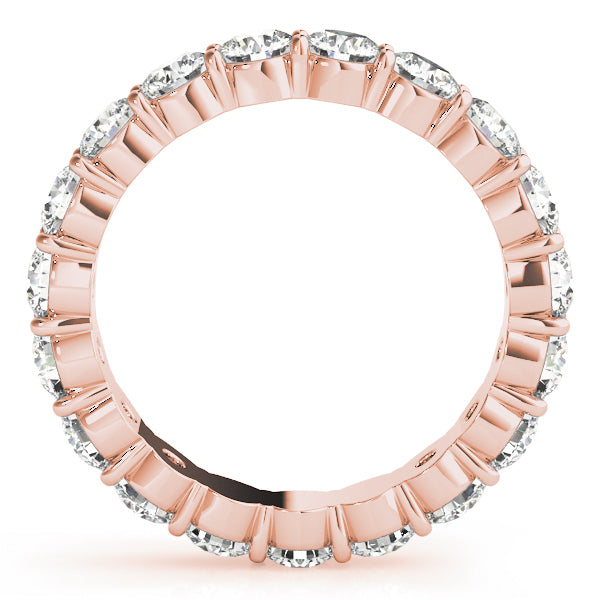18K Rose Gold 1/2 ct Diamond Wedding Band
