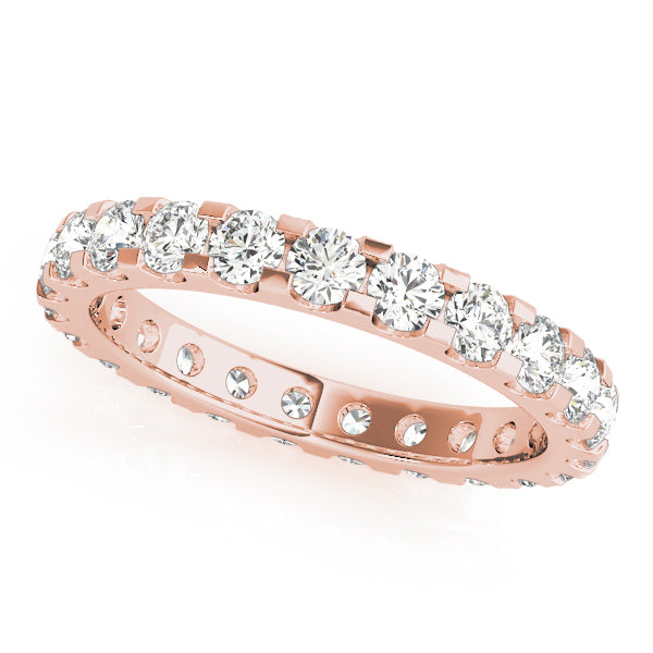 18K Rose Gold Multi-Diamond Wedding Ring