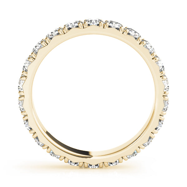 18K Yellow Gold 1/2 CT Diamond Wedding Band