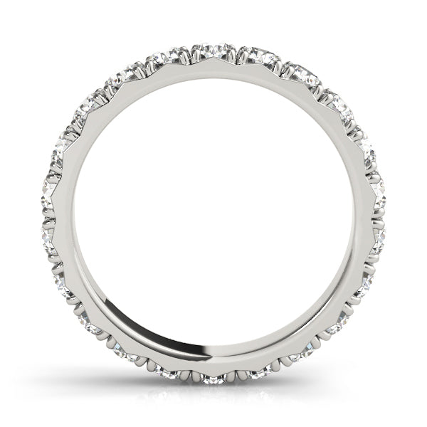 14K White Gold Diamond Wedding Ring