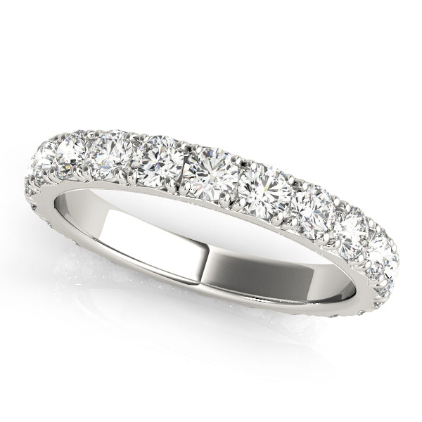 14K White Gold Diamond Wedding Ring