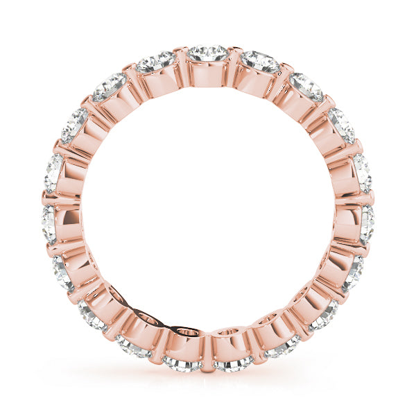 14K Rose Gold Diamond Wedding Ring