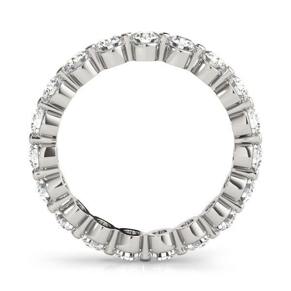 14K White Gold Round Diamond Wedding Ring