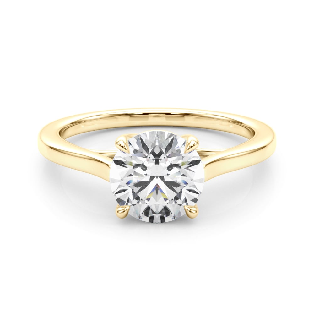 18K Yellow Gold 1 1/2 ct tw Solitaire Diamond Engagement Ring