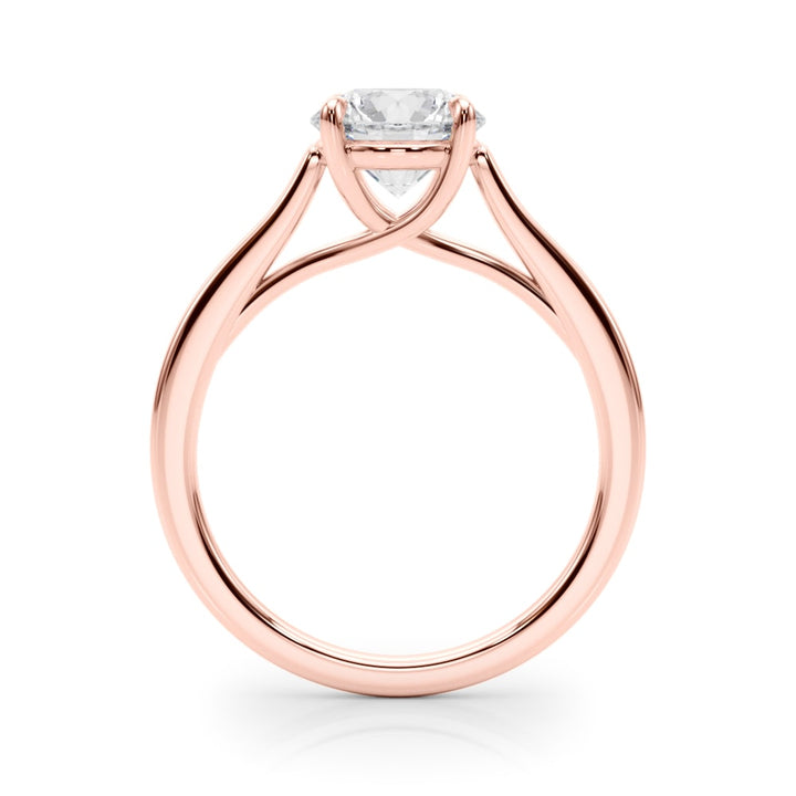 18K Rose Gold 1 1/2 ct tw Solitaire Diamond Engagement Ring