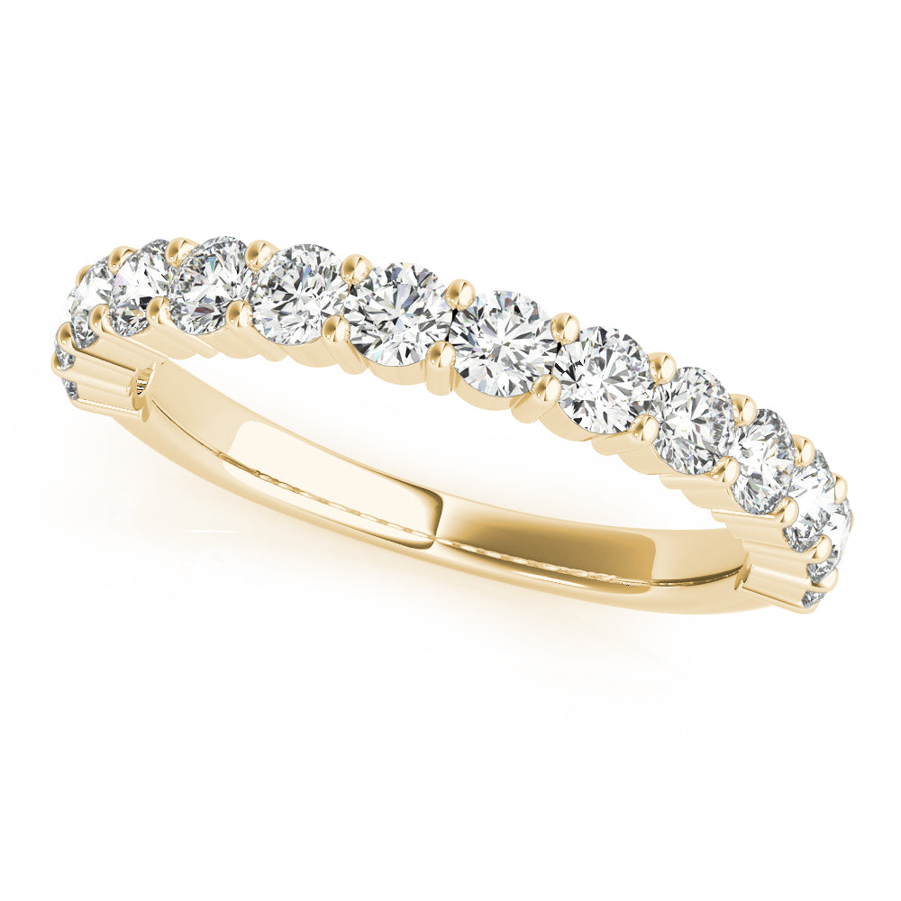 18K Yellow Gold Multi-Diamond Wedding Band