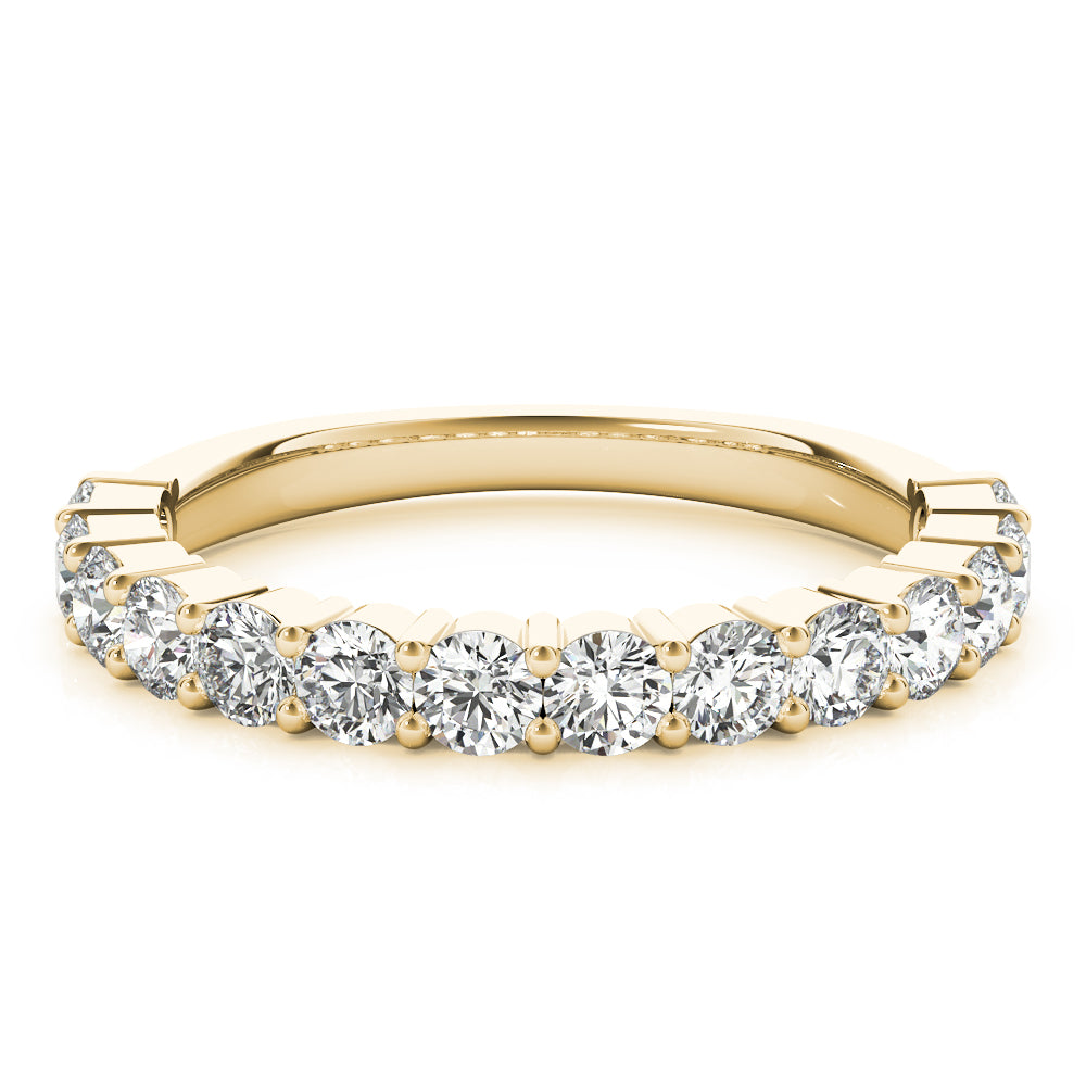 18K Yellow Gold Multi-Diamond Wedding Band