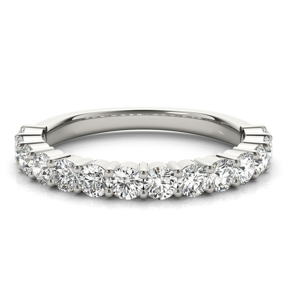 14K White Gold Diamond Wedding Ring