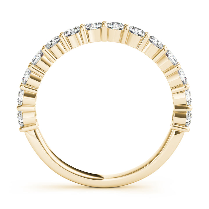 18K Yellow Gold Multi-Diamond Wedding Band