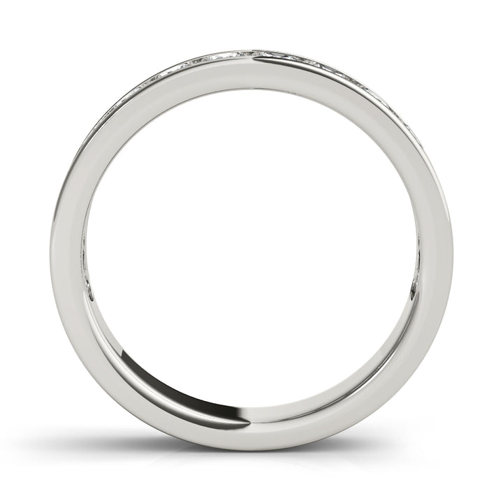 14K White Gold 1 CT Diamond Wedding Band