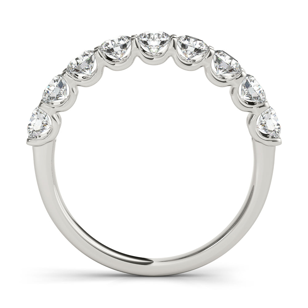 18K White Gold 1 CT Diamond Wedding Band