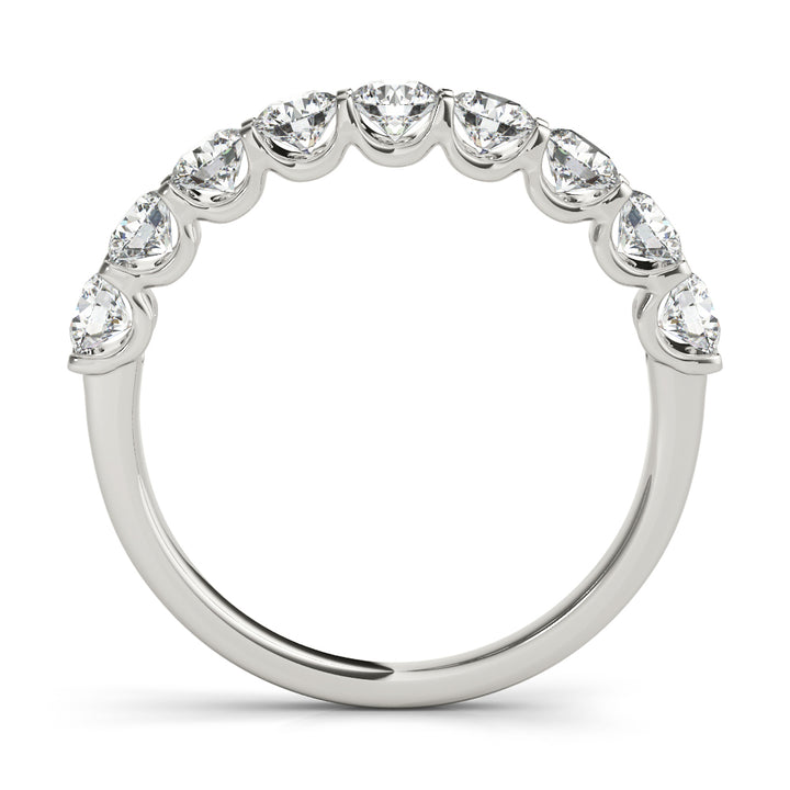 18K White Gold 1 CT Diamond Wedding Band