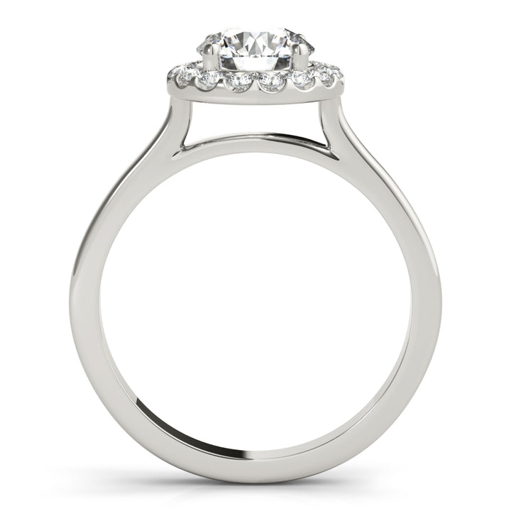 18K White Gold 1.25 ct Diamond Halo Engagement Ring