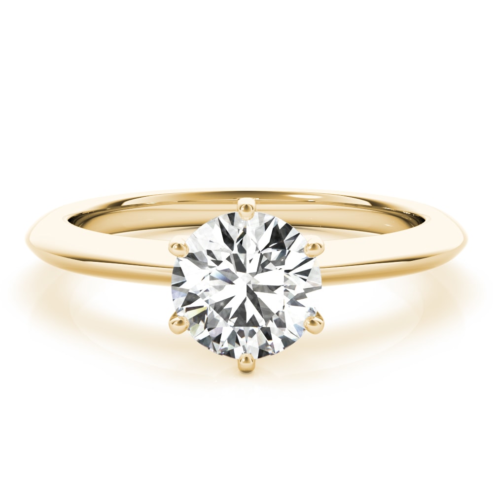 14K Yellow Gold 1 ct tw Solitaire Diamond Engagement Ring