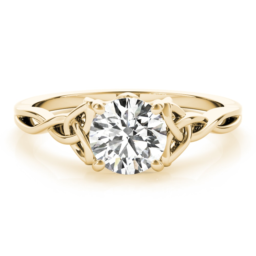 18K Yellow Gold 1/2 ct tw Solitaire Diamond Engagement Ring