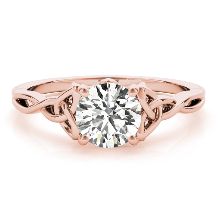 14K Rose Gold 1/2 ct tw Solitaire Diamond Engagement Ring