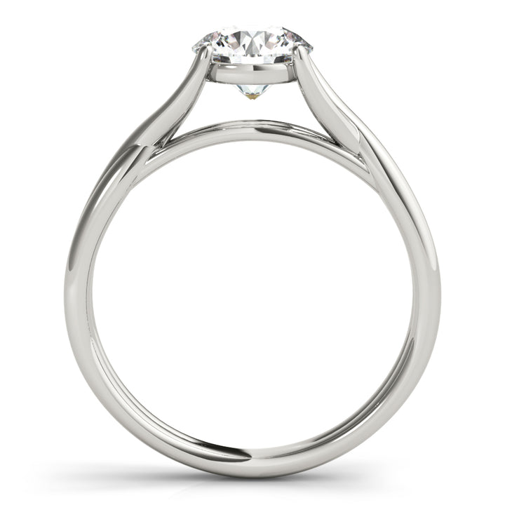 Platinum 1 CT Round Diamond Solitaire Engagement Ring