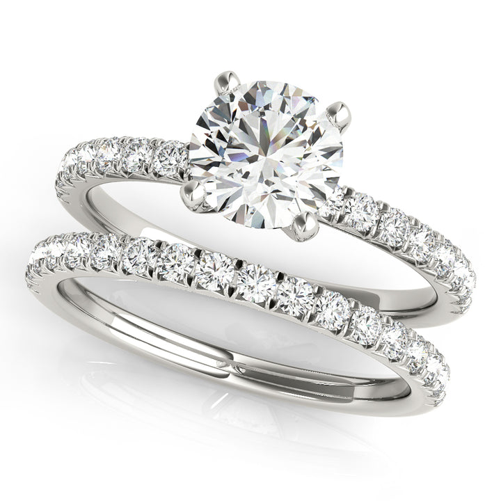 18K White Gold 1.125 ctw Diamond Engagement Ring