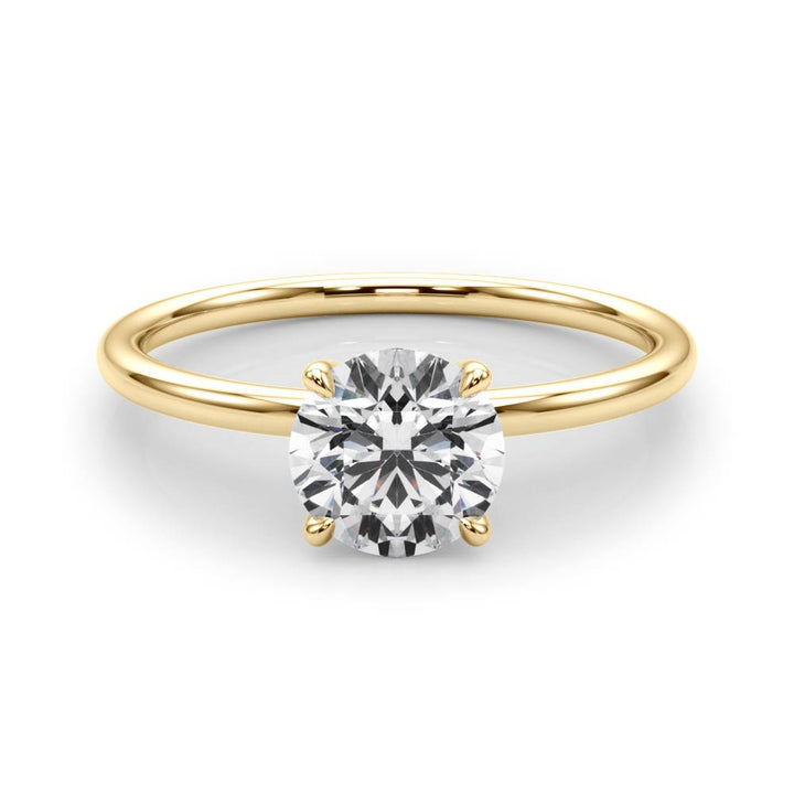 18K Yellow Gold 1 ct tw Solitaire Diamond Engagement Ring