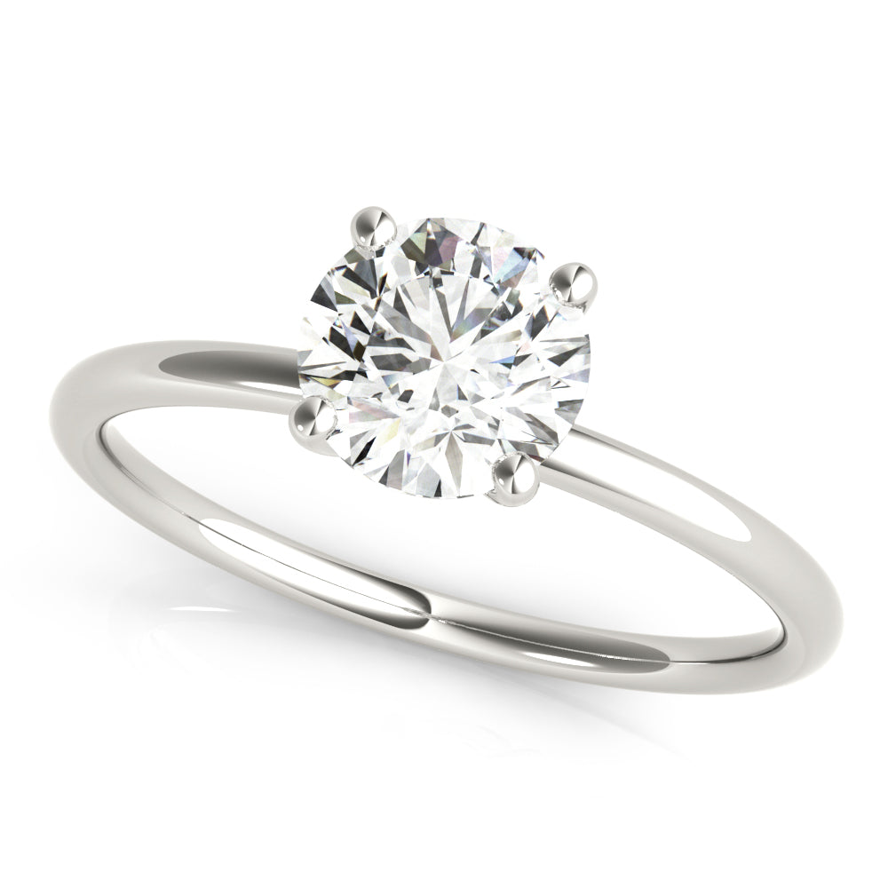 18K White Gold 1ct Diamond Solitaire Engagement Ring