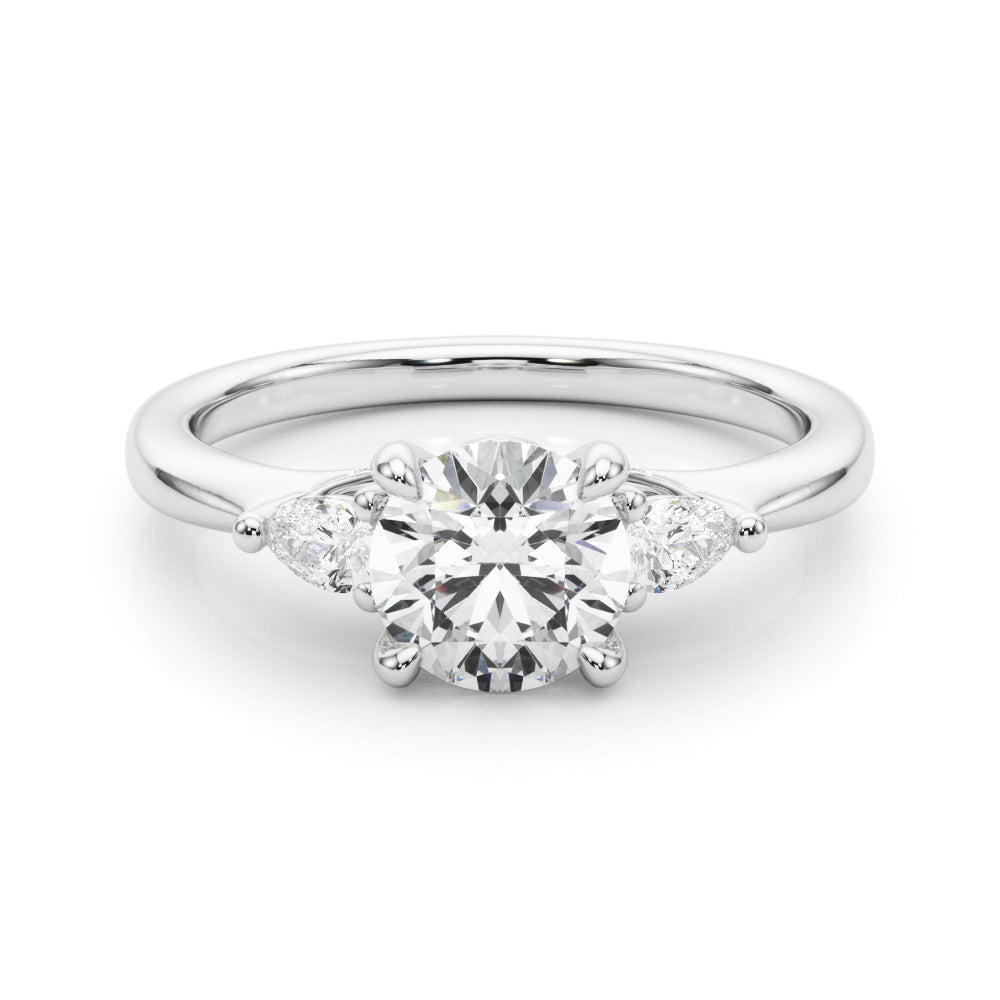 Platinum Diamond Engagement Ring | 0.72 ctw Premium Stones