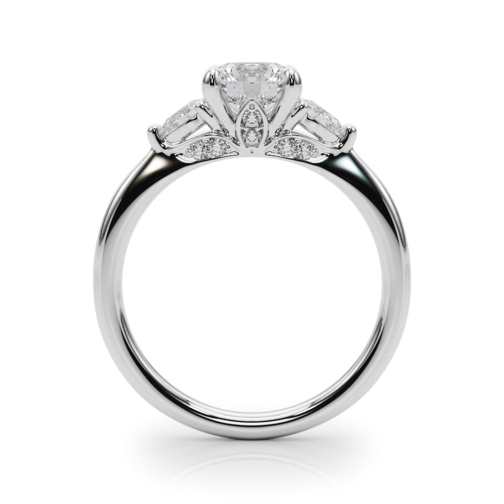 Platinum Diamond Engagement Ring | 0.72 ctw Premium Stones