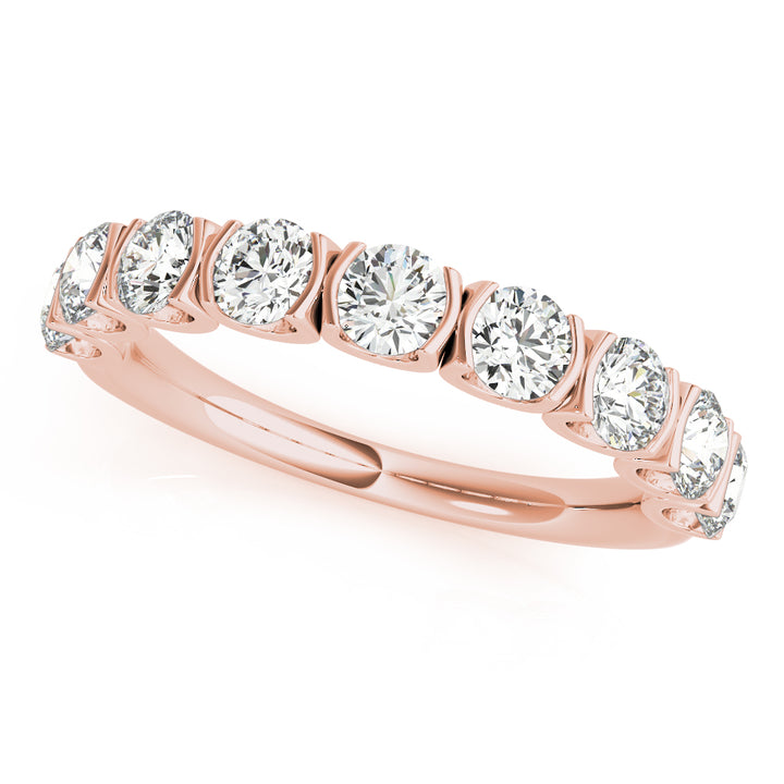 Rose Gold 0.75 CT Diamond Wedding Band
