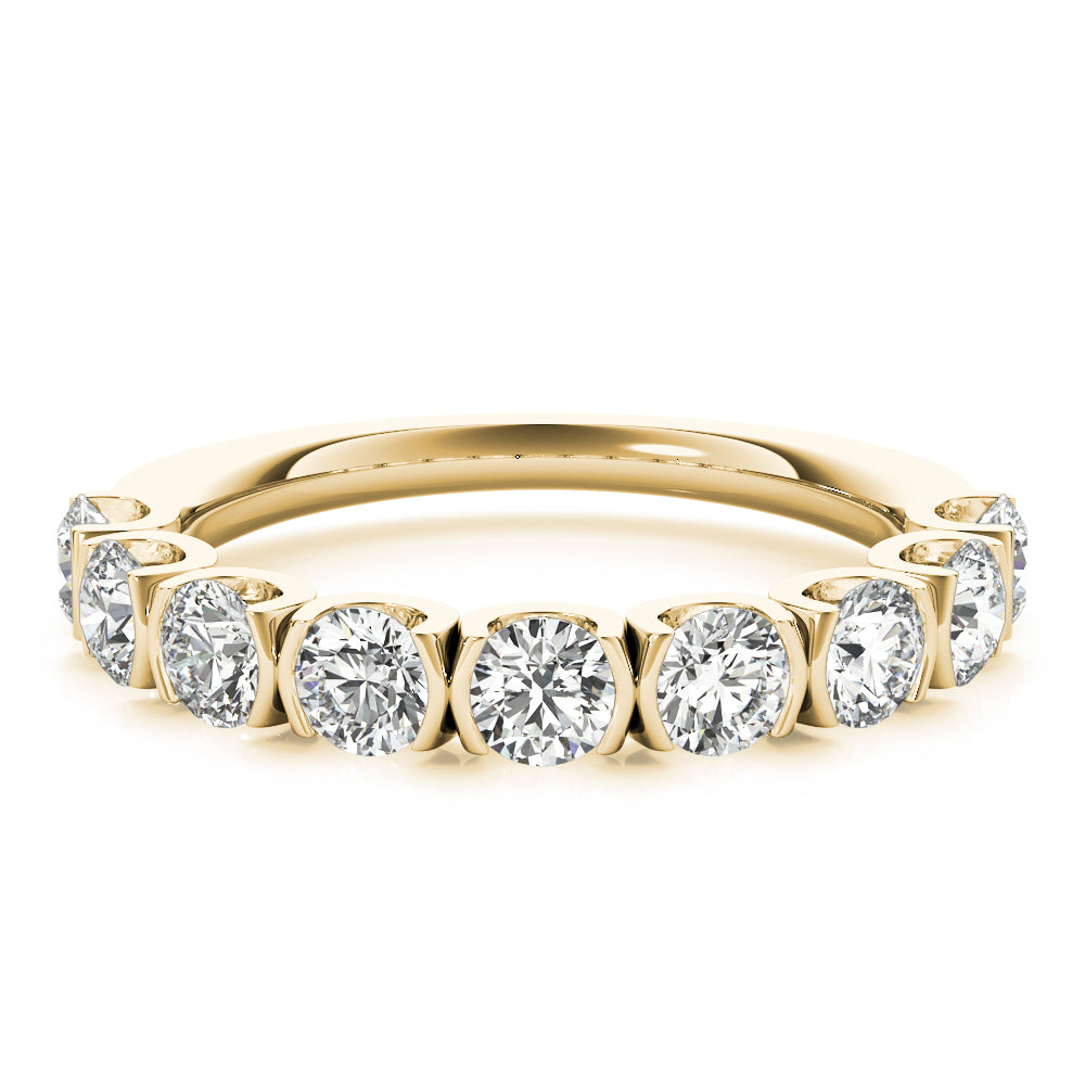 18K Yellow Gold 3/4 ct Diamond Wedding Band