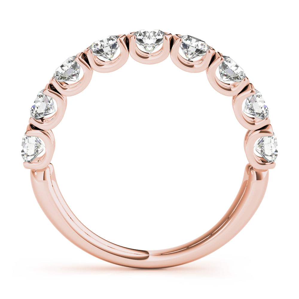 18K Rose Gold Diamond Wedding Ring