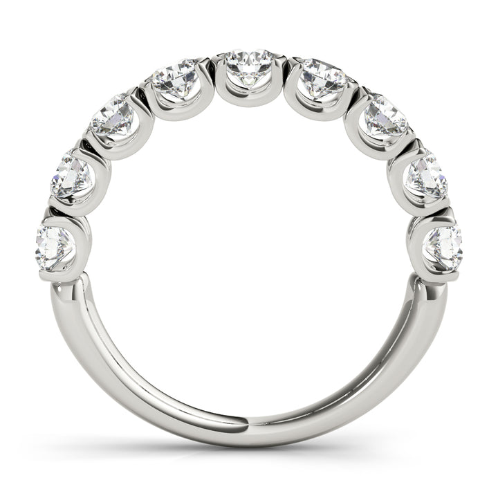 18K White Gold 3/4 ct Diamond Wedding Band