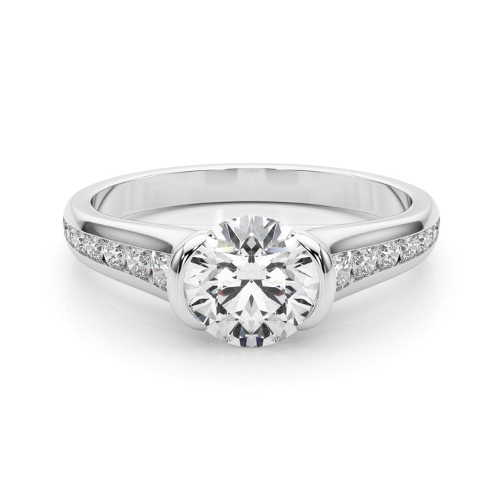 14K White Gold 1.33ctw Single Row Diamond Ring