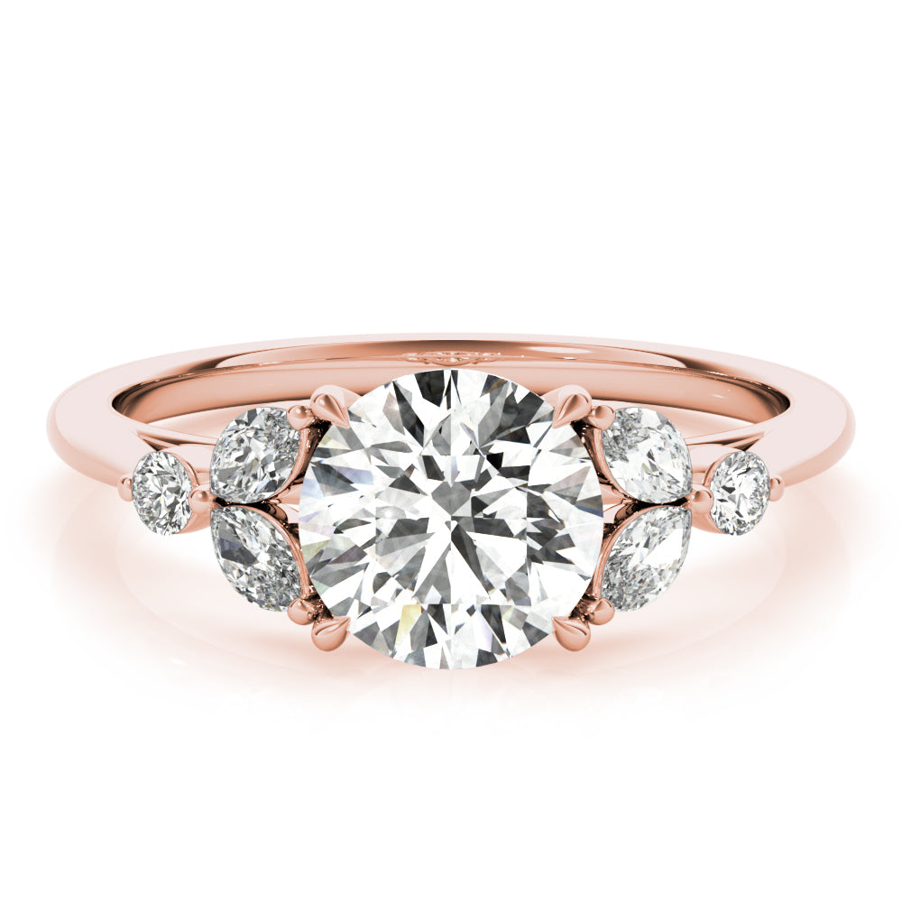 18K Rose Gold 1.33ctw Diamond Engagement Ring