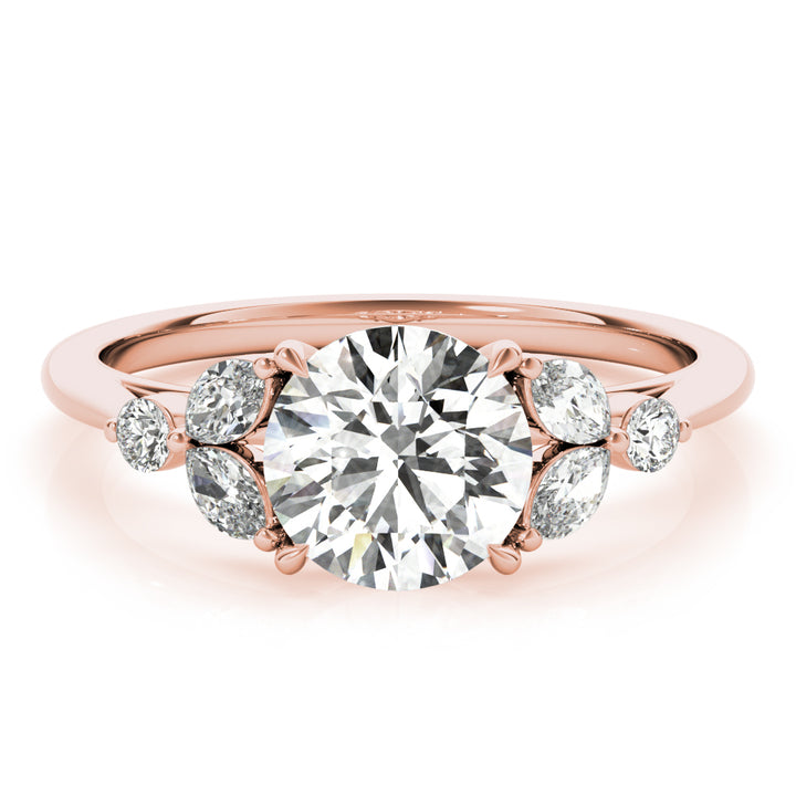 18K Rose Gold 1.33ctw Diamond Engagement Ring