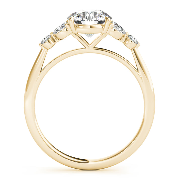 18K Yellow Gold Diamond Engagement Ring
