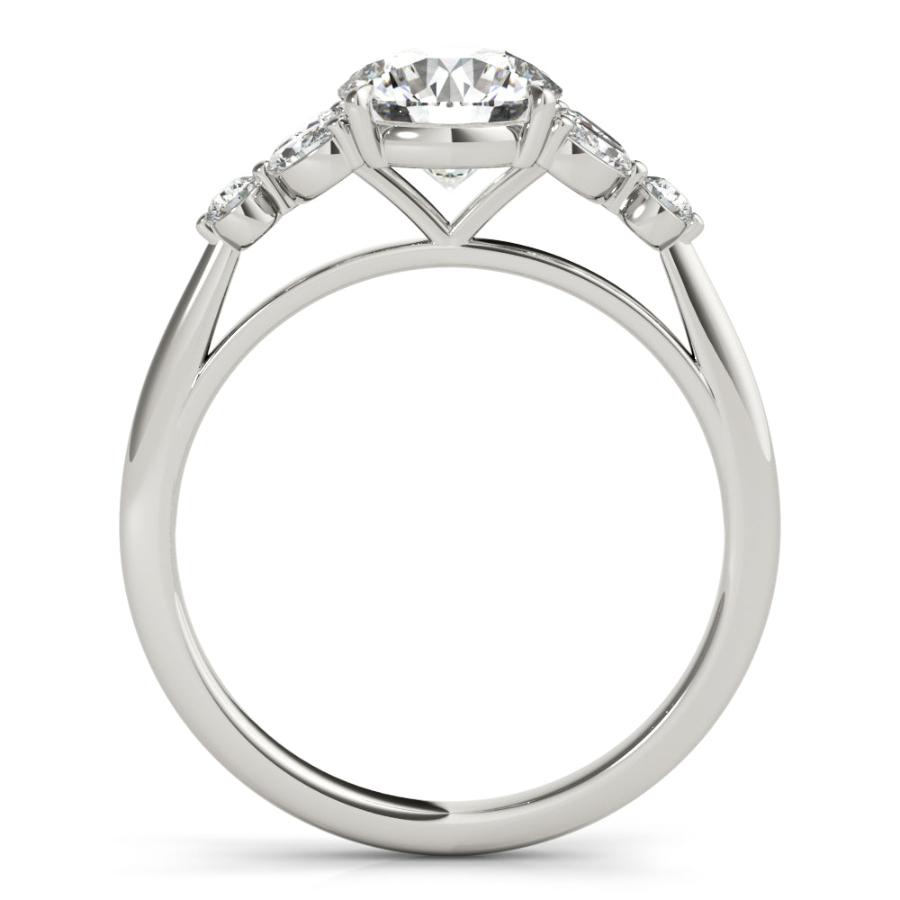 14K White Gold Diamond Engagement Ring 1.33ctw