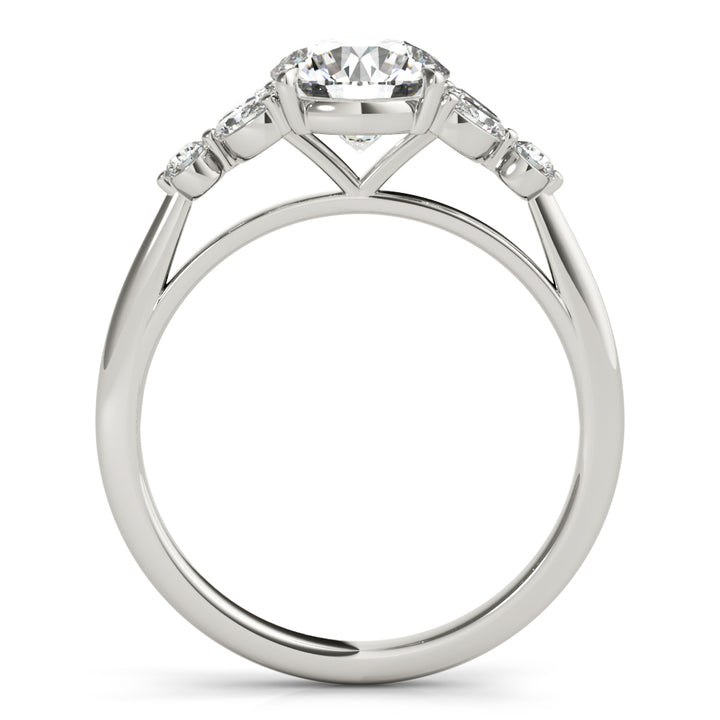 14K White Gold Diamond Engagement Ring 1.33ctw
