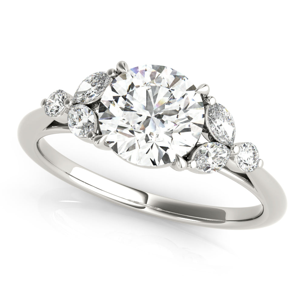 18K White Gold 1.33ctw Diamond Engagement Ring