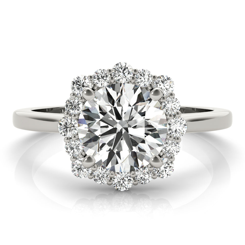 Halo Diamond Engagement Ring