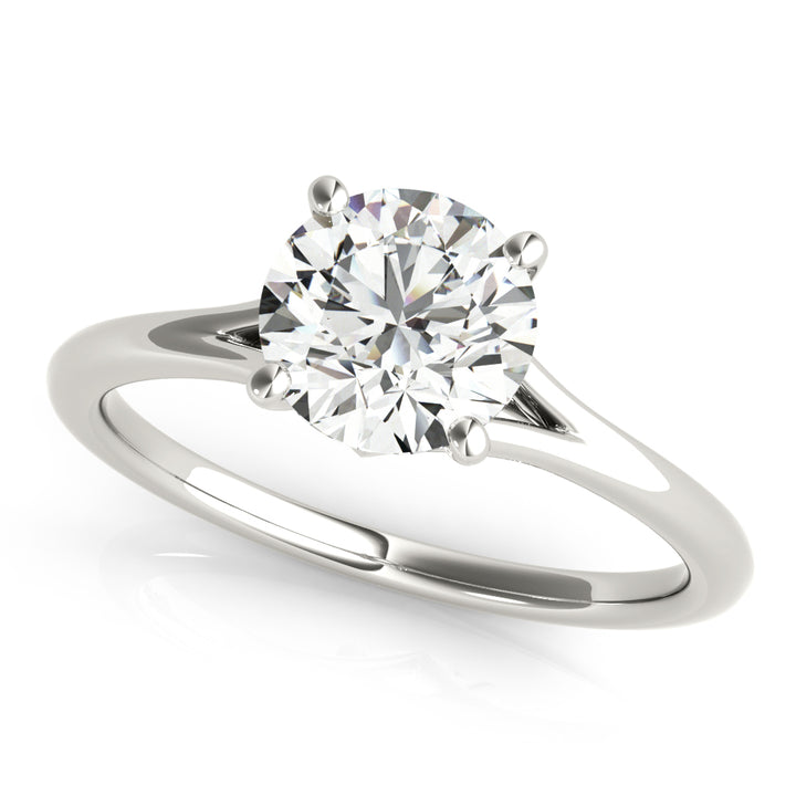 18K White Gold 1ct Diamond Solitaire Engagement Ring