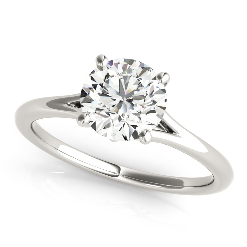 18K White Gold 1ct Diamond Solitaire Engagement Ring