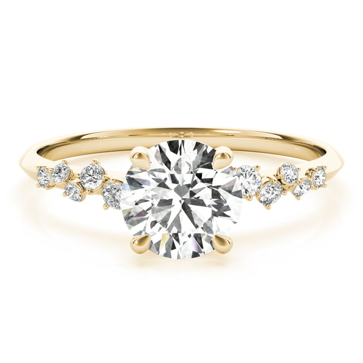 14K Yellow Gold 1 1/8 ct tw Single Row Diamond Engagement Ring