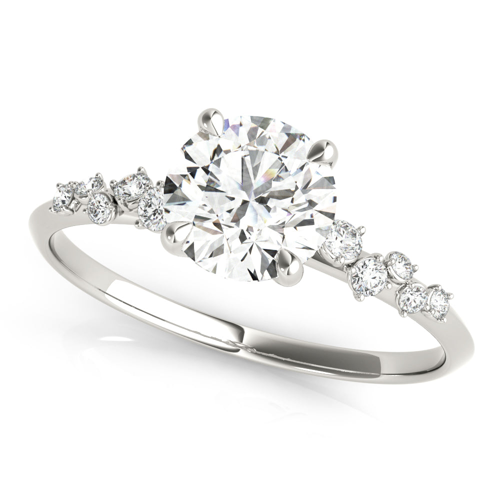 18K White Gold 1 ct Diamond Engagement Ring