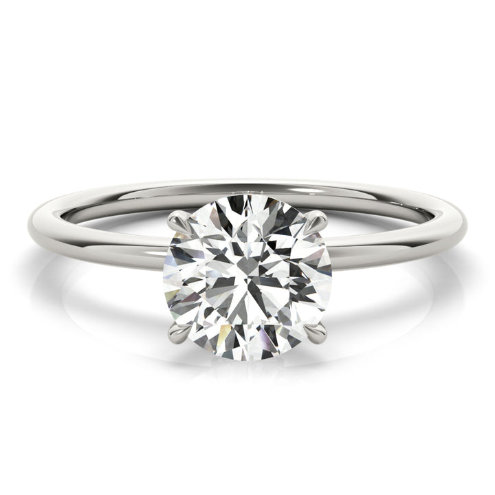14K White Gold 1 CT Diamond Halo Engagement Ring