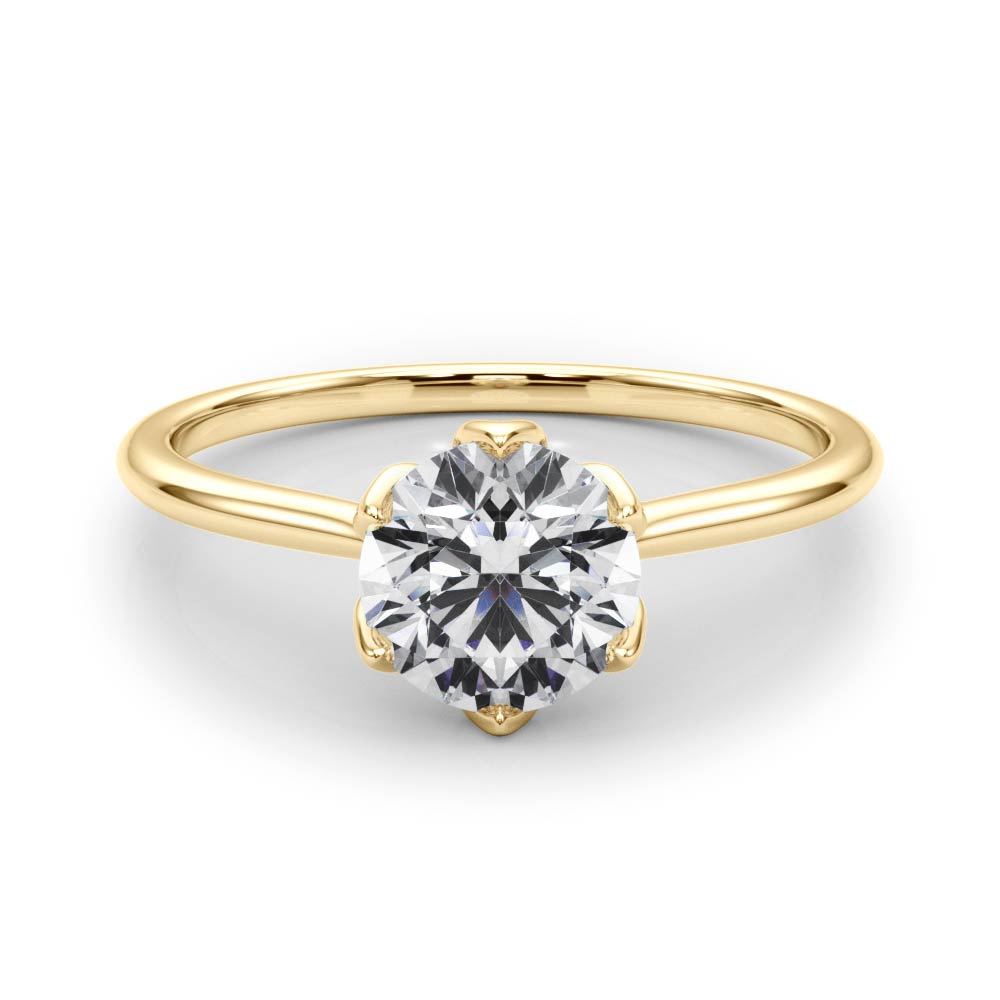 14K Yellow Gold 1 ct tw Solitaire Diamond Engagement Ring